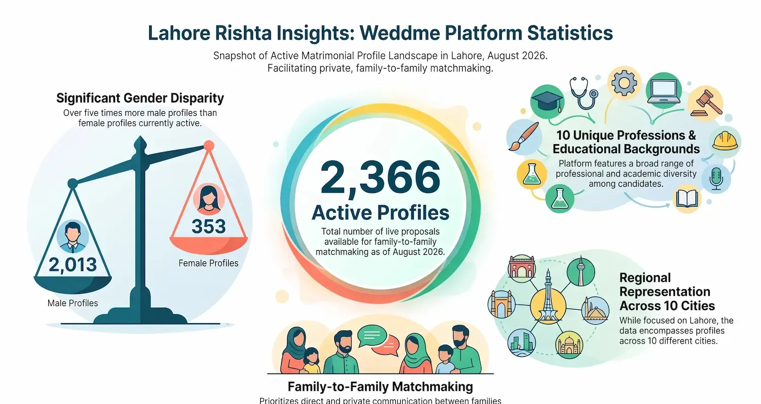 Lahore Matrimonial Platform Statistics