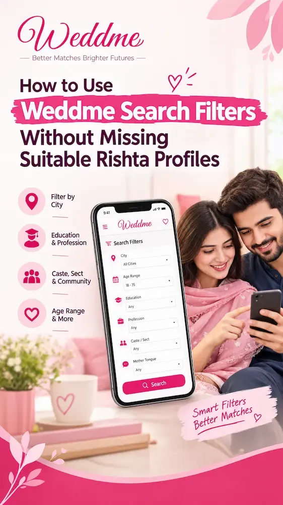 How to Use Weddme Search Filters Without Missing Suitable Rishta Profiles