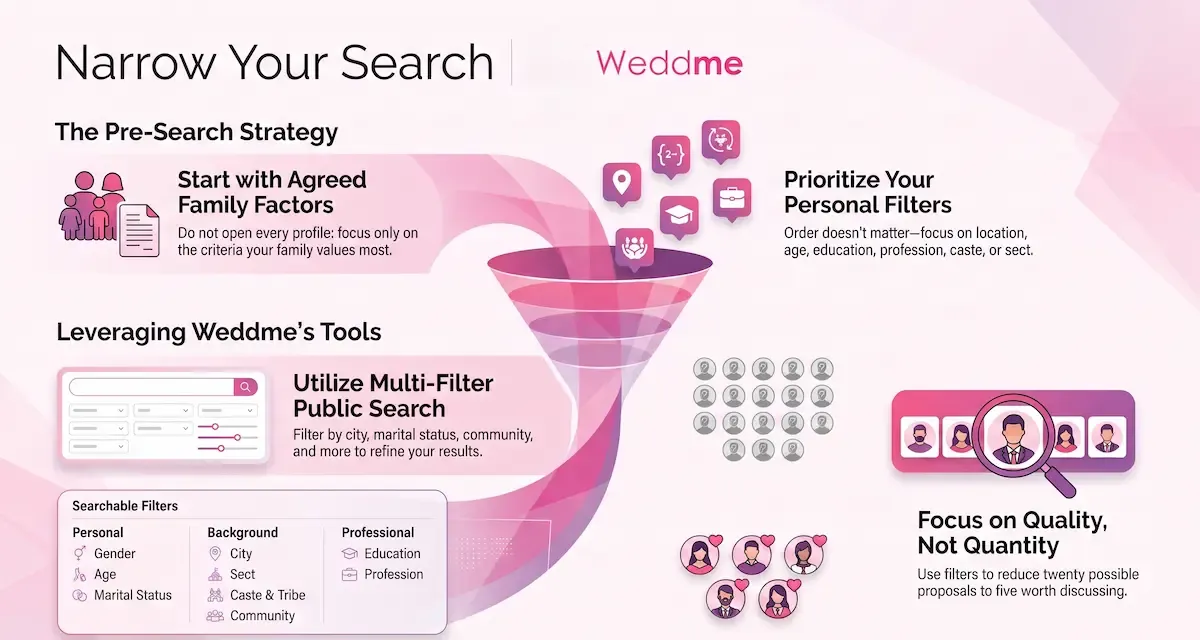 Weddme Narrowing Your Partner Search