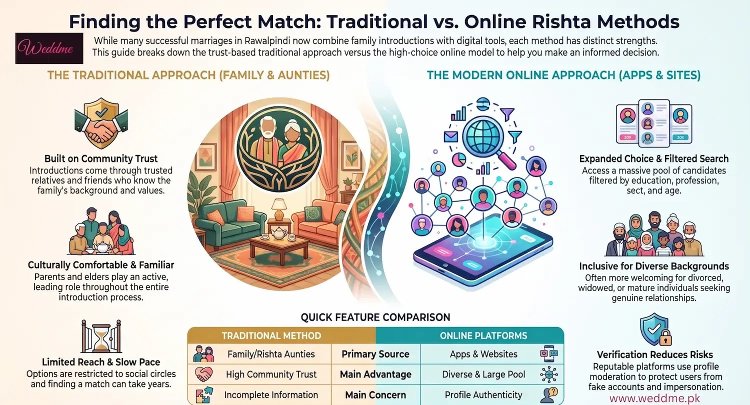 tradetional vs online matching