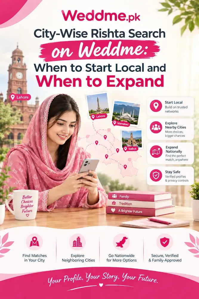 City-Wise Rishta Search on Weddme: When to Start Local and When to Expand