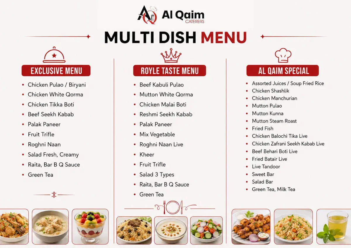 Al-Qaim Caterers portfolio