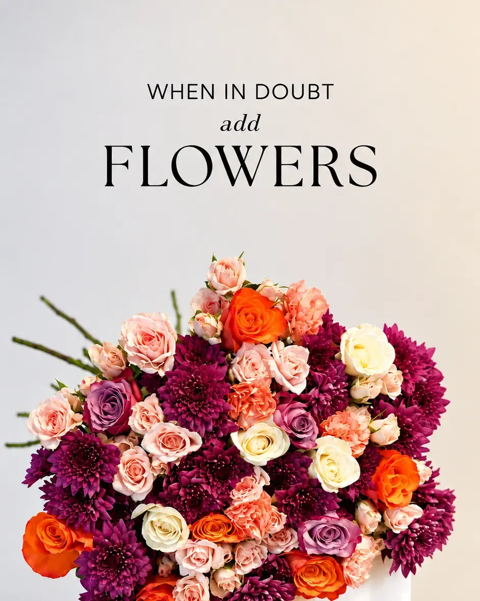 House of Flowers decor and flowers