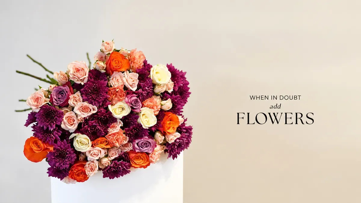 House of Flowers decor and flowers